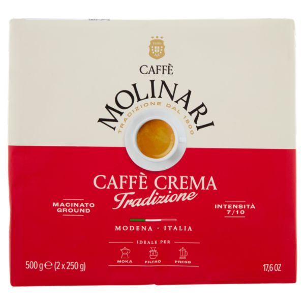 Caffè Molinari Caffè Crema Tradizione Macinato 2 x 250 g