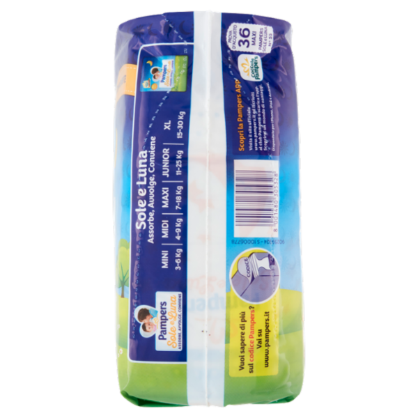 Pampers Sole e Luna 4 Maxi 18 pz