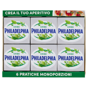 Philadelphia Fantasie Formaggio Fresco Spalmabile Alle Erbe - 6x25g