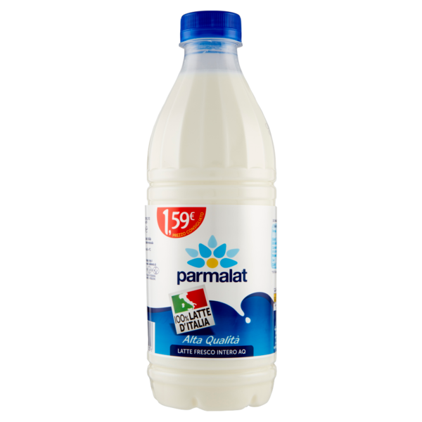 parmalat 100% Latte d'Italia Alta Qualità Latte Fresco Intero AQ 1000 ml