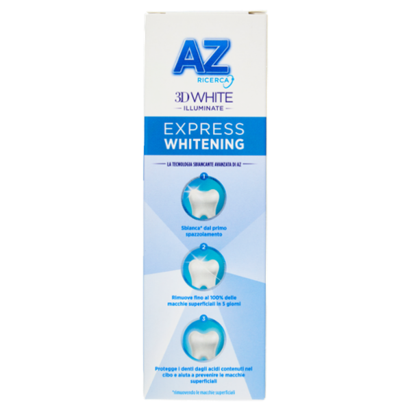 AZ Ricerca Dentifricio 3D White Illuminate Express Whitening Bianco Fresh 65 ml