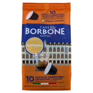 Caffè Borbone Miscela Suprema Capsule Compatibili Nespresso* Ad Uso Domestico 10 x 5 g