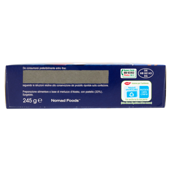 Capitan Findus Fish Bar Nuggets di Merluzzo D'Alaska 245 g