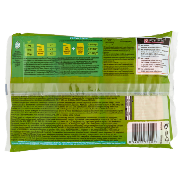 PURINA FRISKIES In Gelatina Con Pollo e Piselli 4 x 85 g