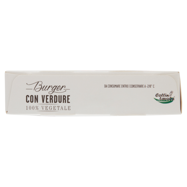 Cottin tavola 100% Vegetale Burger con Verdure ai Carciofi 2 x 100 g