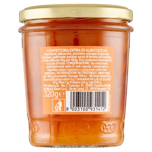 Selex Confettura Extra di Albicocche 320 g
