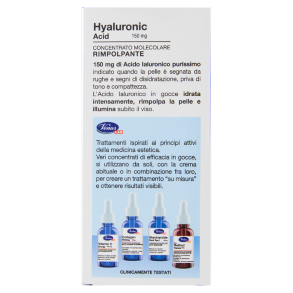 Venus Lab Hyaluronic Acid 150 mg Concentrato Molecolare Rimpolpante 30 mL