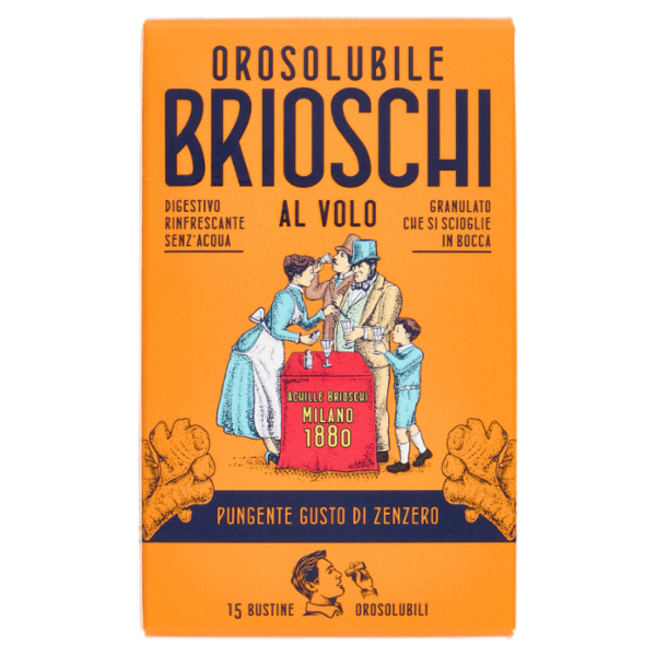 Brioschi Orosolubile al Volo Pungente Gusto di Zenzero 15 x 1 g