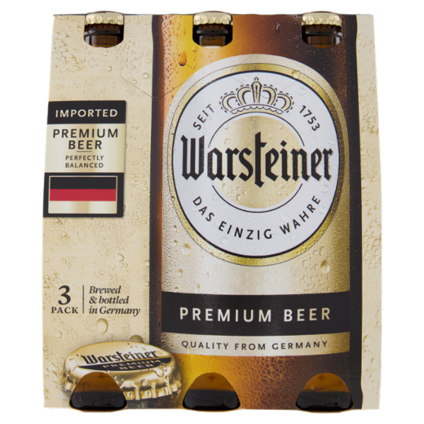 Warsteiner Premium Beer 3 x 0,33 l