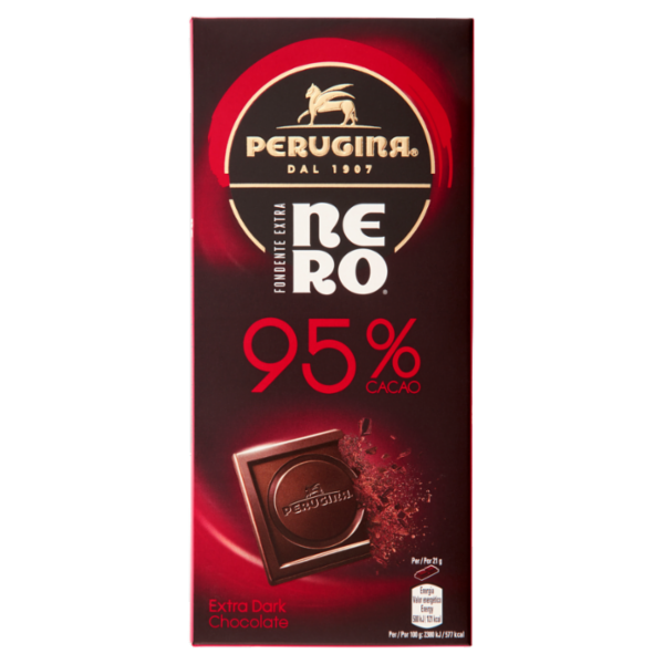 PERUGINA NERO Fondente Extra 95% Tavoletta Cioccolato Fondente 85g