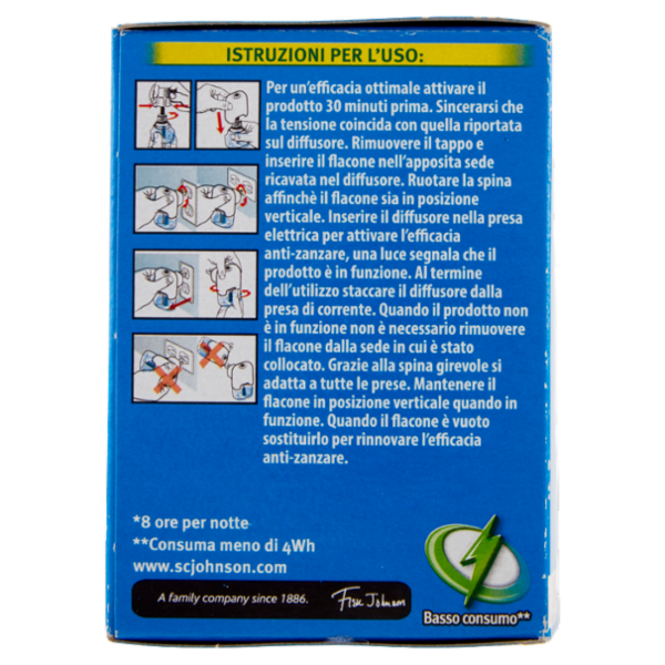 Raid Liquido Elettrico Antizanzare Contro Zanzare, 1 Base e 1 Ricarica 21 ml, 30 Notti