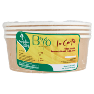Biò Insalatiere 1300 Ml In Carta 4 Pz