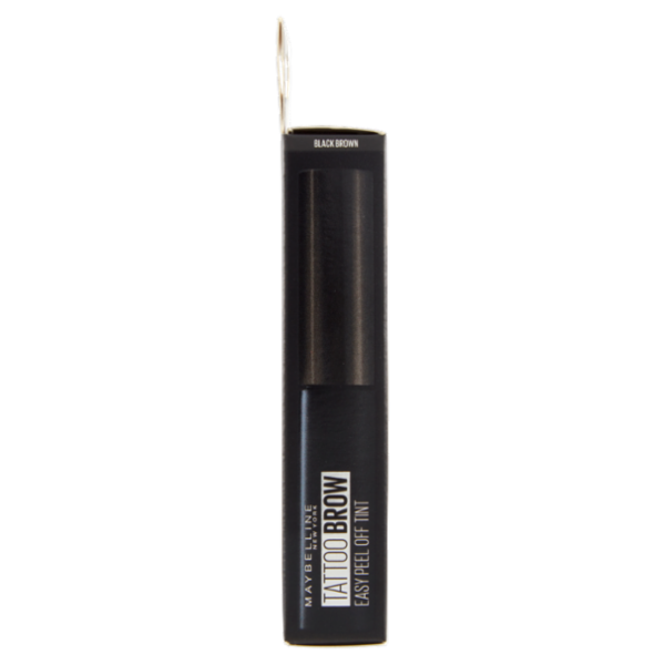 Maybelline New York Tinta Sopracciglia Tattoo Brow Peel-Off, Dura fino a 3 Giorni, Black Brown