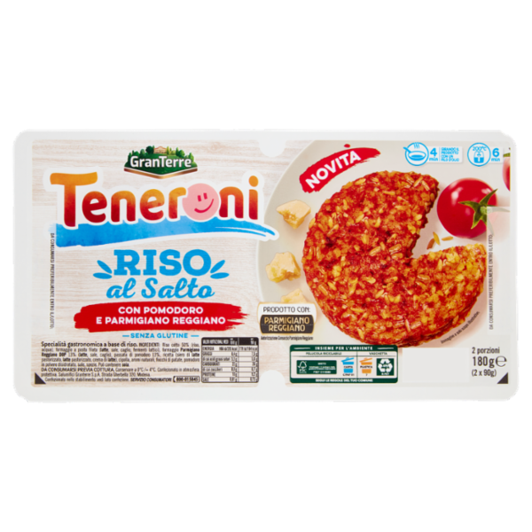 Teneroni Riso al Salto con Pomodoro e Parmigiano Reggiano 2 x 90 g