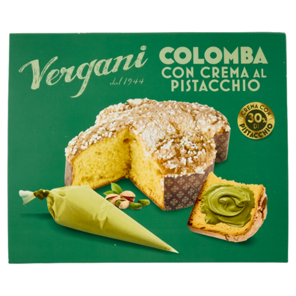 Vergani Colomba con Crema al Pistacchio 850 g
