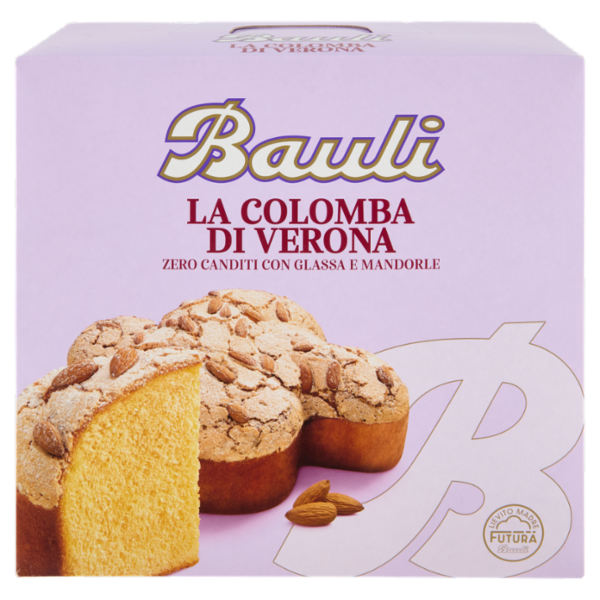 Bauli la Colomba di Verona Zero Canditi con Glassa e Mandorle 1 kg