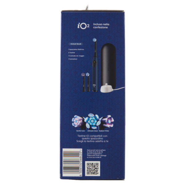 Oral-B iO 2 Champion Edition Spazzolino Elettrico Denti Ricaricabile Ocean Blue