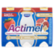 ACTIMEL Tripla Azione, Yogurt Da Bere Con Vit D e C e Magnesio, Gusto Fragola&Melograno,6x100g