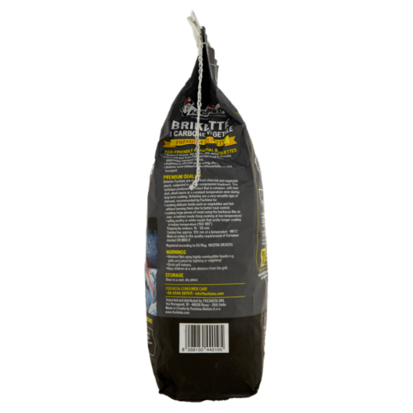 Fochista Brikette di Carbone Vegetale Premium Quality 2,5 kg