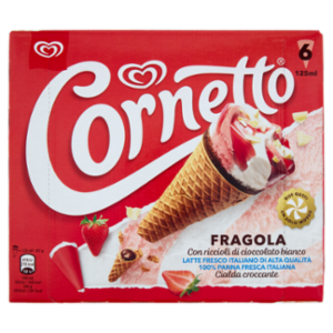 Cornetto Fragola 6 x 87 g