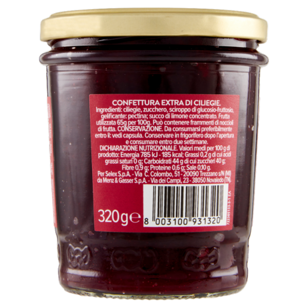 Selex Confettura Extra di Ciliegie 320 g