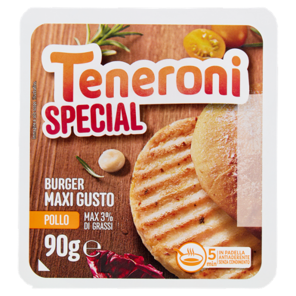 Teneroni Special Burger Maxi Gusto Pollo 90 g