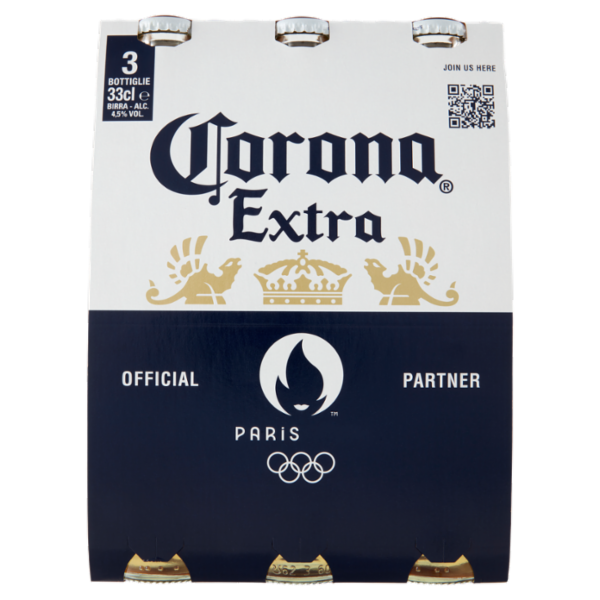 CORONA Extra - Birra lager messicana Bottiglia - Pacco Olimpiadi 3x33 cl