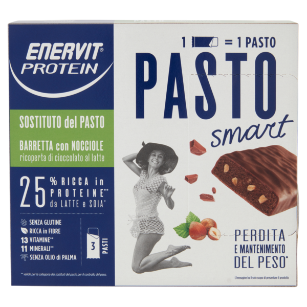 Enervit Protein Pasto smart Barretta con Nocciole 3 x 58 g