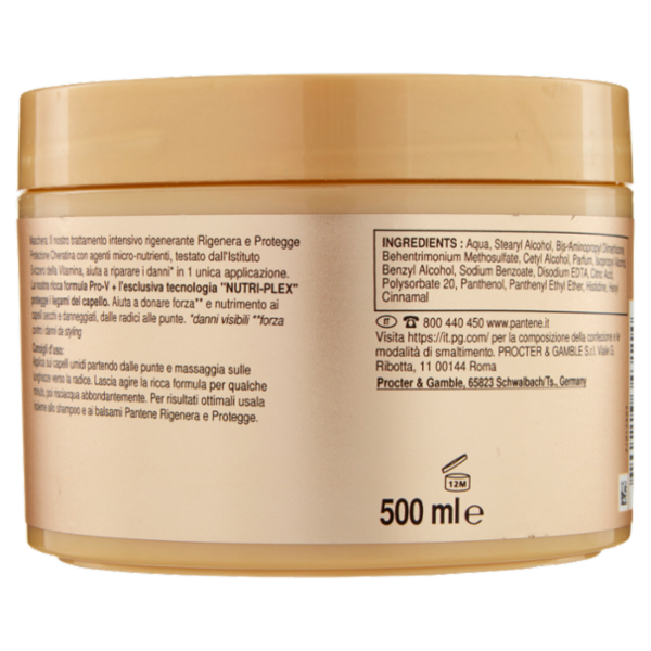 Pantene Pro-V Nutri-plex Maschera Protezione Cheratina Rigenera e Protegge 500 ml