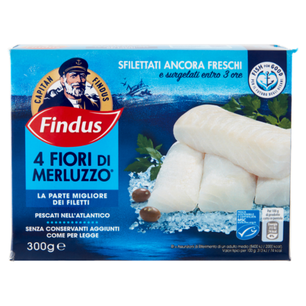 Capitan Findus 4 Fiori di Merluzzo 300 g