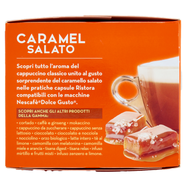 ristora Caramel Salato Capsule Compatibili con macchine Nescafè Dolce Gusto 10 x 17 g