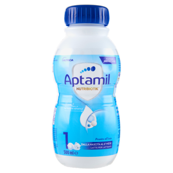 APTAMIL Nutribiotik 1 - Latte per Lattanti Liquido, dalla nascita al 6° mese, 500ml
