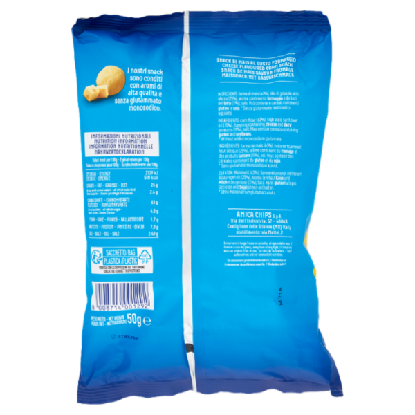 Amica Chips Pallina di mais gusto Formaggio 50 g