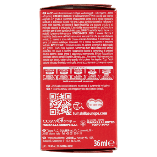 VAPE Liquido Antiodore Ricarica 36 ml