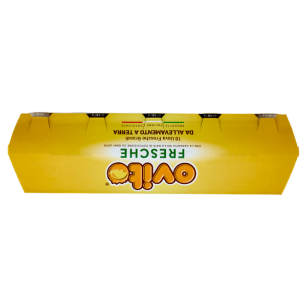 Ovito Fresche 10 Uova Fresche Grandi da Allevamento a Terra