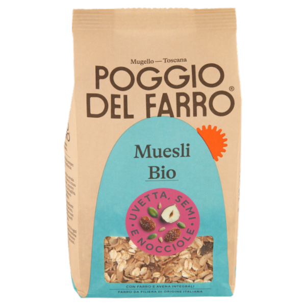 Poggio del Farro Muesli Bio Uvetta, Semi e Nocciole 275 g