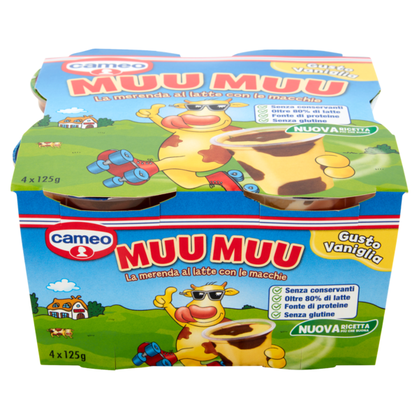 cameo Muu Muu Gusto Vaniglia 4 x 125 g