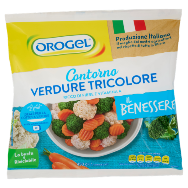 Orogel Il Benessere Contorno Verdure Tricolore Surgelati 450 g