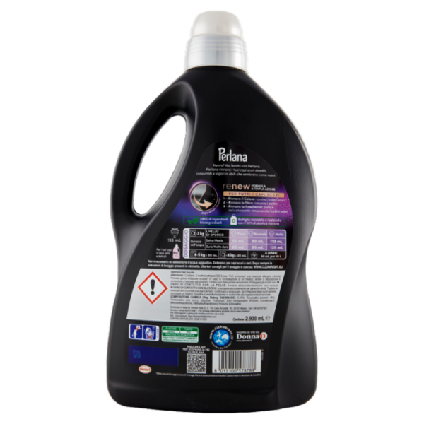 PERLANA Detersivo Scuri e Neri 58 Lavaggi 2.900 mL