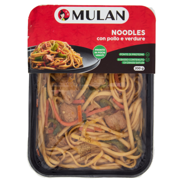 Mulan Noodles con pollo e verdure 200 g