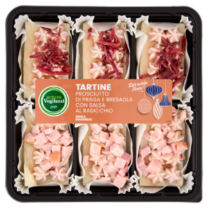 Arturo Vogliazzi Tartine Prosciutto Di Praga e Bresaola Con Salsa Al Radicchio 205 g