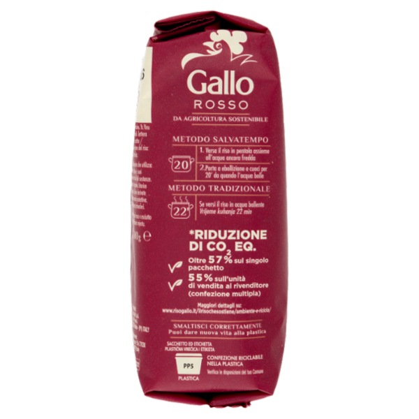 Gallo Rosso da Agricoltura Sostenibile 100% Integrale 500 g