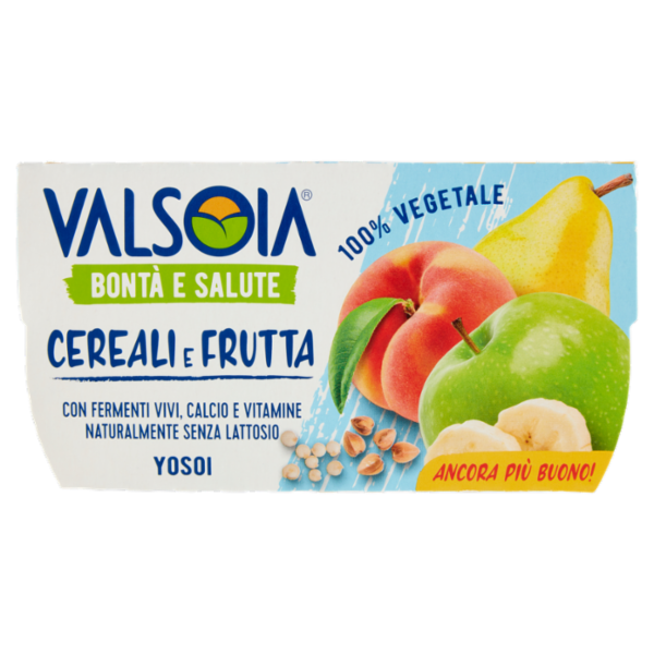 Valsoia Bontà e Salute Cereali e Frutta 2 x 125 g
