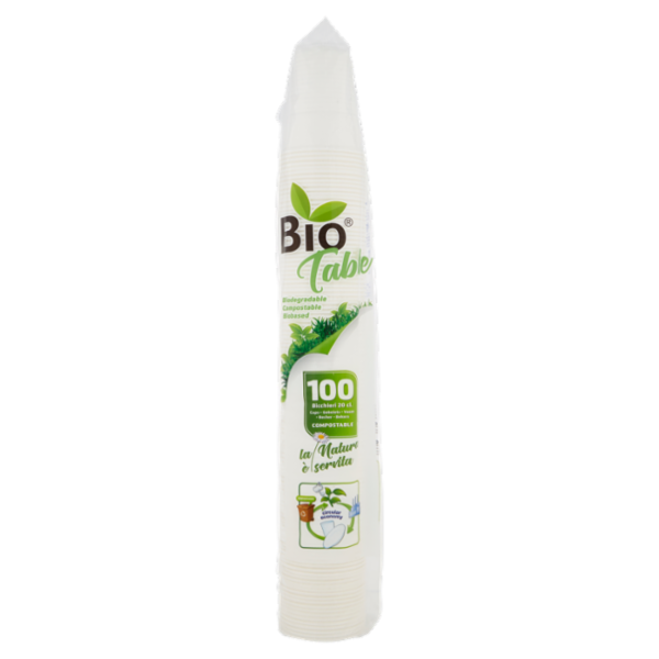 Bio Table Bicchieri 20 cl. Compostable 100 pz