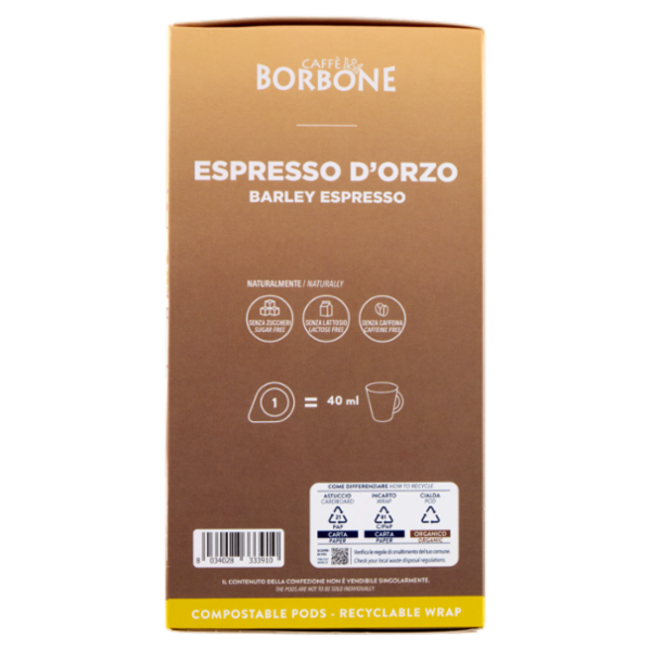 Caffè Borbone Espresso d'Orzo Cialda Compostabile 18 x 6 g