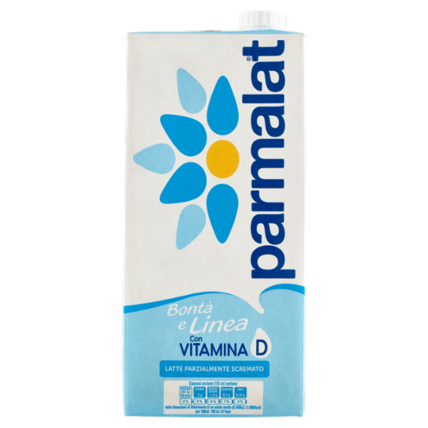 parmalat Bontà e Linea con Vitamina D Latte Parzialmente Scremato 1000 ml