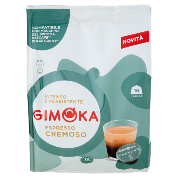 Gimoka Espresso Cremoso Compatibile Nescafè* Dolce Gusto* 16 Capsule 112 g