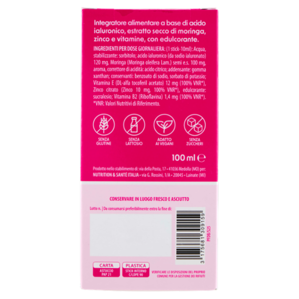 Pesoforma Activate Glow Buddy Integratore con Acido Ialuronico - 10 stick - 100 ml