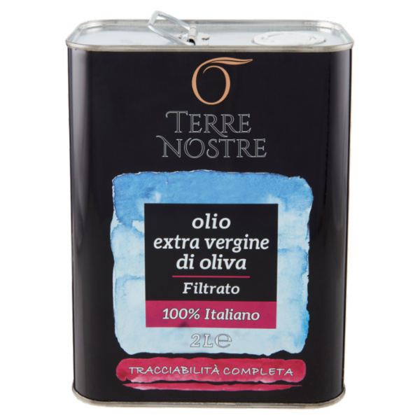 Terre Nostre olio extra vergine di oliva Filtrato 100% Italiano 2 L
