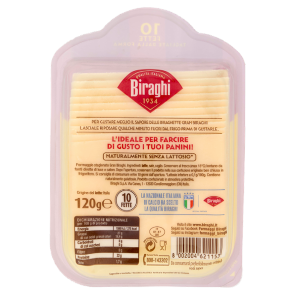Biraghi Biraghette 10 Fette 120 g
